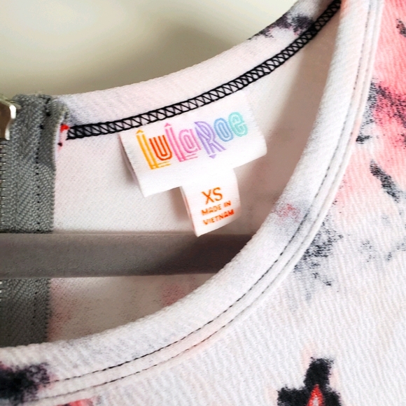 Lularoe Pink Tie Dye Amelia Dress XS - Picture 3 of 3